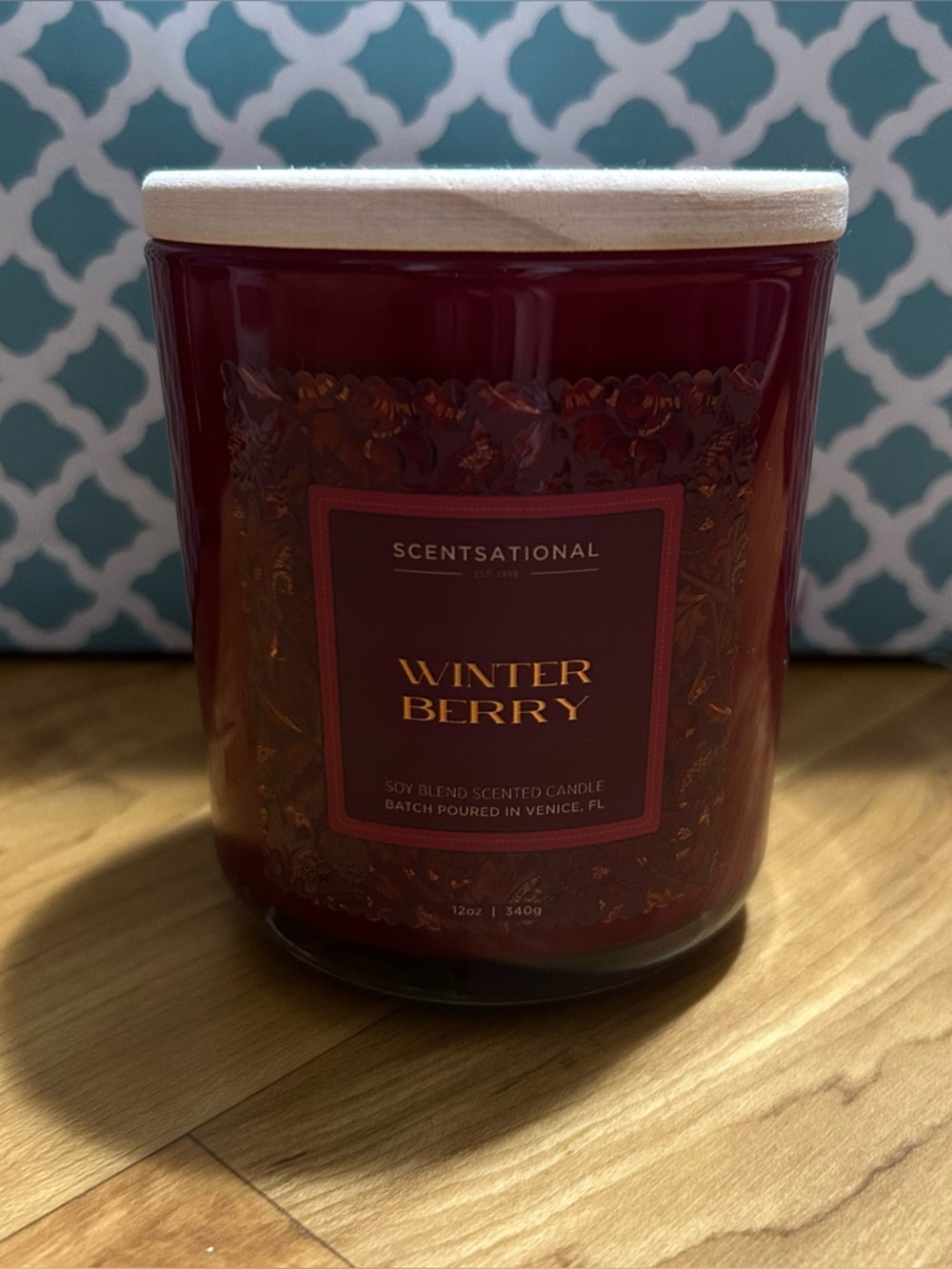 Scentsational Winter Berry Soy Blend Candle